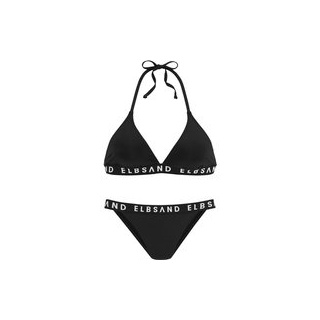 ELBSAND Triangel-Bikini Damen schwarz Gr.34 Cup A/B