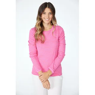 Langarmshirt LIEBLINGSSTÜCK "CybillaL" Gr. M (38), pink (pink gestreift) Damen Shirts Jersey mit Streifen
