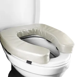 Toilettensitzerhöhung - 5 Cm Hoch, Hochdichtes Schaumstoff-Booster-Pad, Waschbarer Erhöhter Toilettensitz Für Senioren, Weiche Und Dennoch Feste Toilettenerhöhung, Bequem, Universalgröße