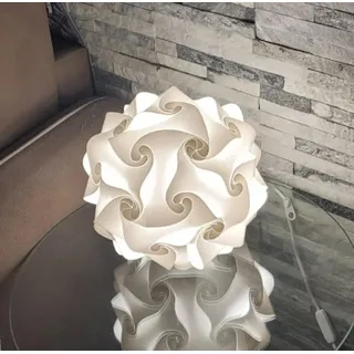 Lampadesign ® Nachttischlampe Schlafzimmer Led Weiße Kugel Moderne Abat Jour Schleife 23cm Nachtlicht Lesen Entspannung Tisch Tisch Schreibtisch Glühbirne E27 Nachttischlampen Zimmer