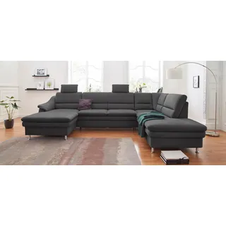 sit&more Wohnlandschaft Mikrofaser 3-Sitzer Grau