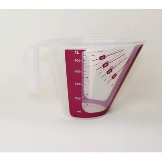 TUPPERWARE Messbecher 1L CombiPlus Messgenau + Mini Trichter Lila