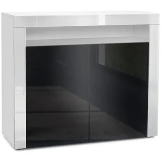 Vladon Kommode 108 x 92 x 40 cm Schwarz