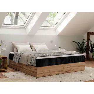 MKS Wood Zero 160 x 200 cm H3 Schwarz