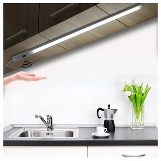 Rosnek LED Lichtleiste Unterbauleuchte LED Lichtleiste, Hand Sweep Sensor Beleuchtung, für Schrank Küche Garderobe 30 cm