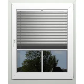 INDEKO Plissee Thermo-Deluxe 117 x 130 cm grau