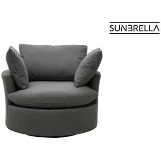 clemento Lori Loungesessel Sunbrella 110 x 63 x 105 cm Flanelle drehbar