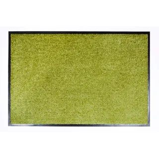 ASTRA Hochwertige Schmutzfangmatte - Fussmatte innen - bei 30° C waschbare Fußmatte - Rutschfester Läufer - Teppich Küche - Flur - grün 60x180 cm