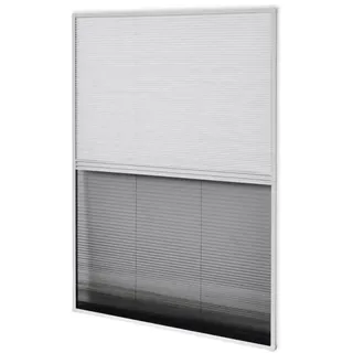 vidaXL Insektenschutz-Plissee für Fenster 60 x 80 cm Grau