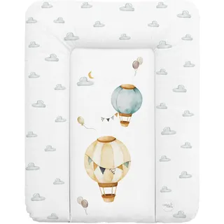 Ceba Baby Ceba Baby® weiche Wickelauflage 50x70 cm - Baby Wickelunterlage - Wickeltischauflage für Junge und Mädchen - Wasserdicht, abwaschbar - OEKO-TEX® Standard 100 - Made in EU - Luftballons
