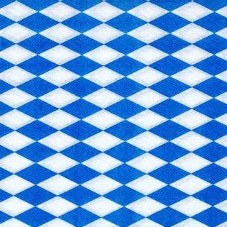 100 Servietten Bayrische Raute Blau Weiß Oktoberfest 33x33cm