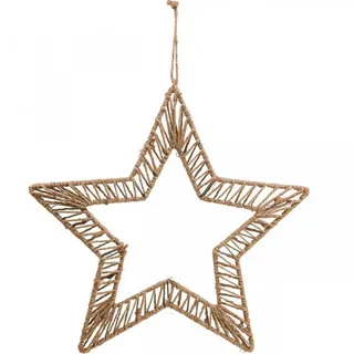Florists Products Christbaumschmuck Boho Weihnachts-Dekoration: Stern-Dekoring 40cm, Türkranz &