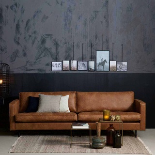 Design Couch in Cognac Braun Recycling Leder