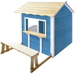 Home Deluxe Spielhaus Der große Palast blau mit Bank