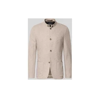Slim Fit Sakko mit Stehkragen, Beige, 56