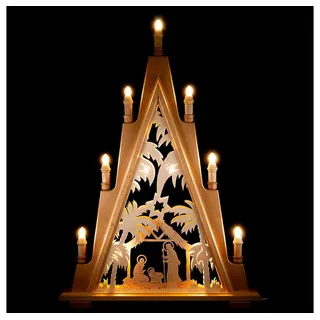 Lenk und Sohn Schwibbogen Lichterspitze Krippe (49x71cm) von Kunstgewerbe Lenk & Sohn