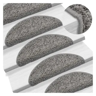 vidaXL Stufenmatte 56 x 17 cm Grau