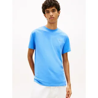 Tommy Jeans T-Shirt TJM SLIM LINEAR CHEST TEE EXT Mit Rundhalsausschnitt blau L (50)