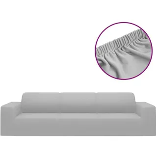 vidaXL Sofahusse 4-Sitzer Grau 100% Polyester
