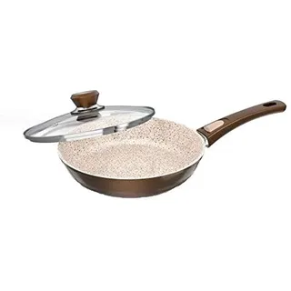Genius Auswahl Granit Serie Crepes-Pfanne, Bratpfanne, Wok-Pfanne, Grillpfanne, Bräter, Töpfe (Bratpfanne 28cm)