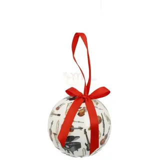 mugesh Weihnachtsbaumkugel Weihnachtskugel Instrumente, für Musiker beige