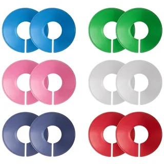 12 Stück Größentrenner Kleiderstange für Kleidung Größe, Farbe - Baby Größentrenner, Kleiderständer Größen Teiler, Kleiderbügel Grössentrenner, Sortieren