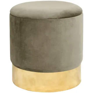 Milord Sitzhocker GOLDEN Velours 39 x 40 x 39 cm Beige