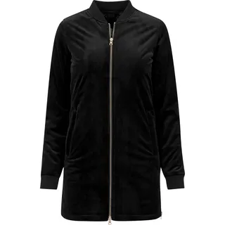 URBAN CLASSICS Long Velvet Parka Black S