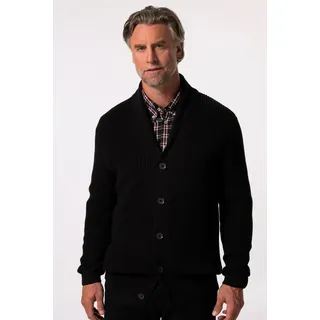 Boston Park Poloshirt Boston Park Strickjacke Schalkragen bis 84/86 schwarz 76