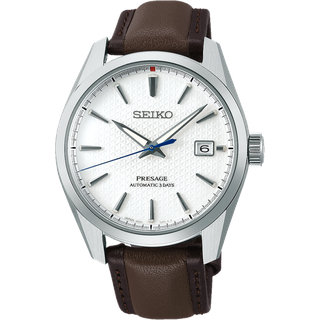 Seiko Presage Automatik Sharp Edged" "Watchmaking 110th Anniversary Limited Editions" SPB413J1 Sonderangebot" - weiß,braun - 40,2mm