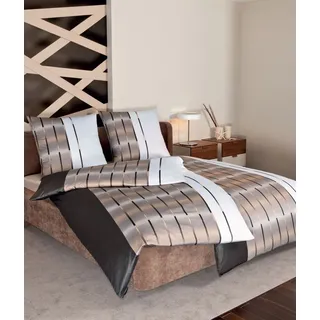 JANINE Carmen S Interlock-Jersey Braun 80 x 80 cm