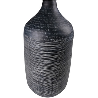 Deko-Vase CARISTAS, Schwarz - Metall - H 61 cm