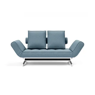 Innovation Living Schlafsofa Webstoff 3-Sitzer Blau