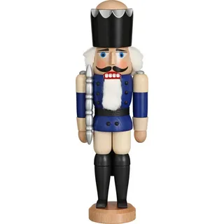 Seiffener Volkskunst eG Nussknacker König 29 cm blau