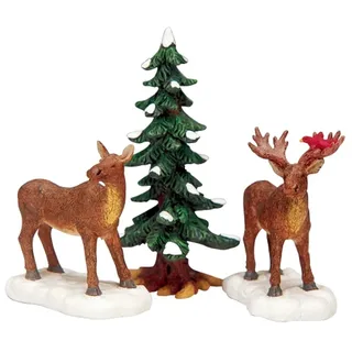 Lemax Mr. & Mrs. Moose Weihnachtsdorf Figur 0,13 m x 0,42 m x 0,84 m mehrfarbig