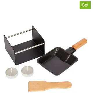 Artesa 5tlg. Set: Mini-Raclette in Schwarz