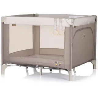 Chipolino Laufstall Pop-up faltbar, Matratze Tragetasche Seiteneingang braun