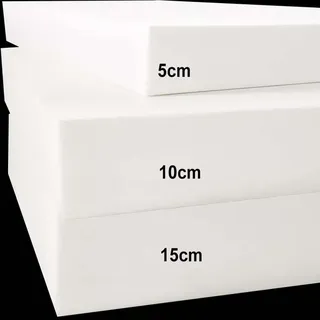 5/10/15 cm dicker Schaumstoff, hohe Dichte, 45D, Ersatz für Sofakissen, Memory-Schaum, Polster für Fenstersitz, Sitzerhöhung, Stuhlkissen, Schaumstoffpolsterung