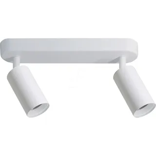 LUXULA 2-flammig schwenkbar Aluminium weiß