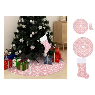 vidaXL Weihnachtsbaumdecke 150 cm Rosa