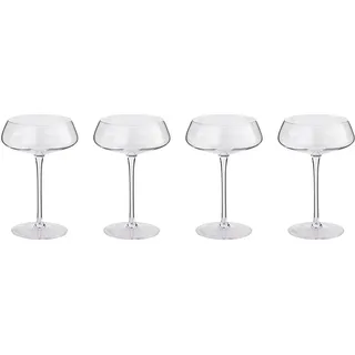 BUTLERS 6er Set Champagnerschale 300 ml Glas - ELYSIA - Sektschale | Farbe Durchsichtig - 300 ml - Cocktailschalen für Champagner & Sekt - Coupettes für Cocktails & Cava
