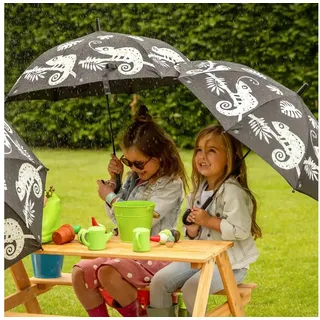 Esschert Design Kinderregenschirm Chamäleon faszinierender Farbwechsel