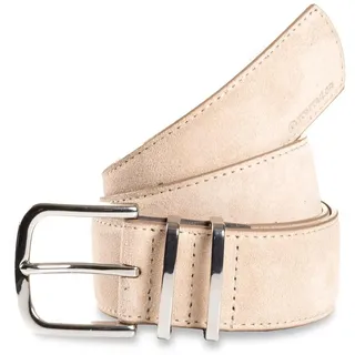 Tom Tailor Damengürtel Veloursleder 3,5 cm beige 95