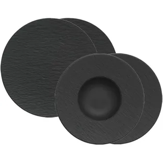 Villeroy & Boch Pastateller 4-teilig schwarz