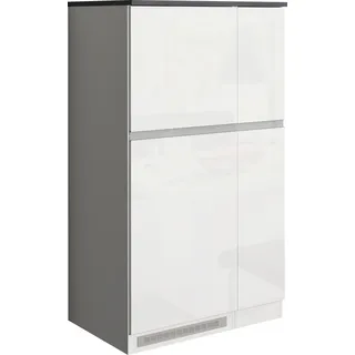 kochstation Apothekerschrank KS-Sole 90 x 60 x 165 cm Weiß