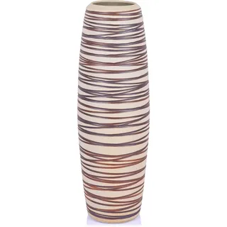 LCCCK 50 cm hohe dünne Vase, Boho-Bodenvase für Blumen, große Keramik-Bodenvase für Pampasgras, Bauernhaus-Wohnzimmerdekoration, Tisch, Kaminsims, Regal, Eckdekoration und Einweihungsgeschenk