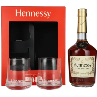 Hennessy Very Special Cognac 40% Vol. 0,7l in Geschenkbox mit 2 Gläsern