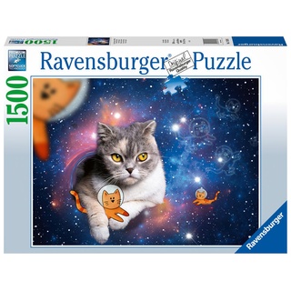 Ravensburger Puzzle 17439 Katzen fliegen im Weltall - 1500 Teile Puzzle für Erwachsene und Kinder ab 14 Jahren