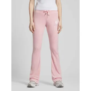Sweatpants mit Label-Stitching, Pink, S