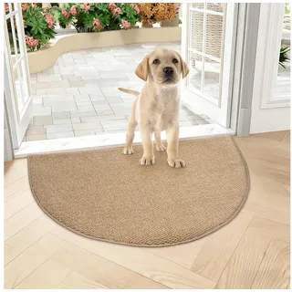 LuxusKollektion Fußmatte Schmutzfangmatte Halbrund Braun 80x120 braun 120 cm x 80 cm